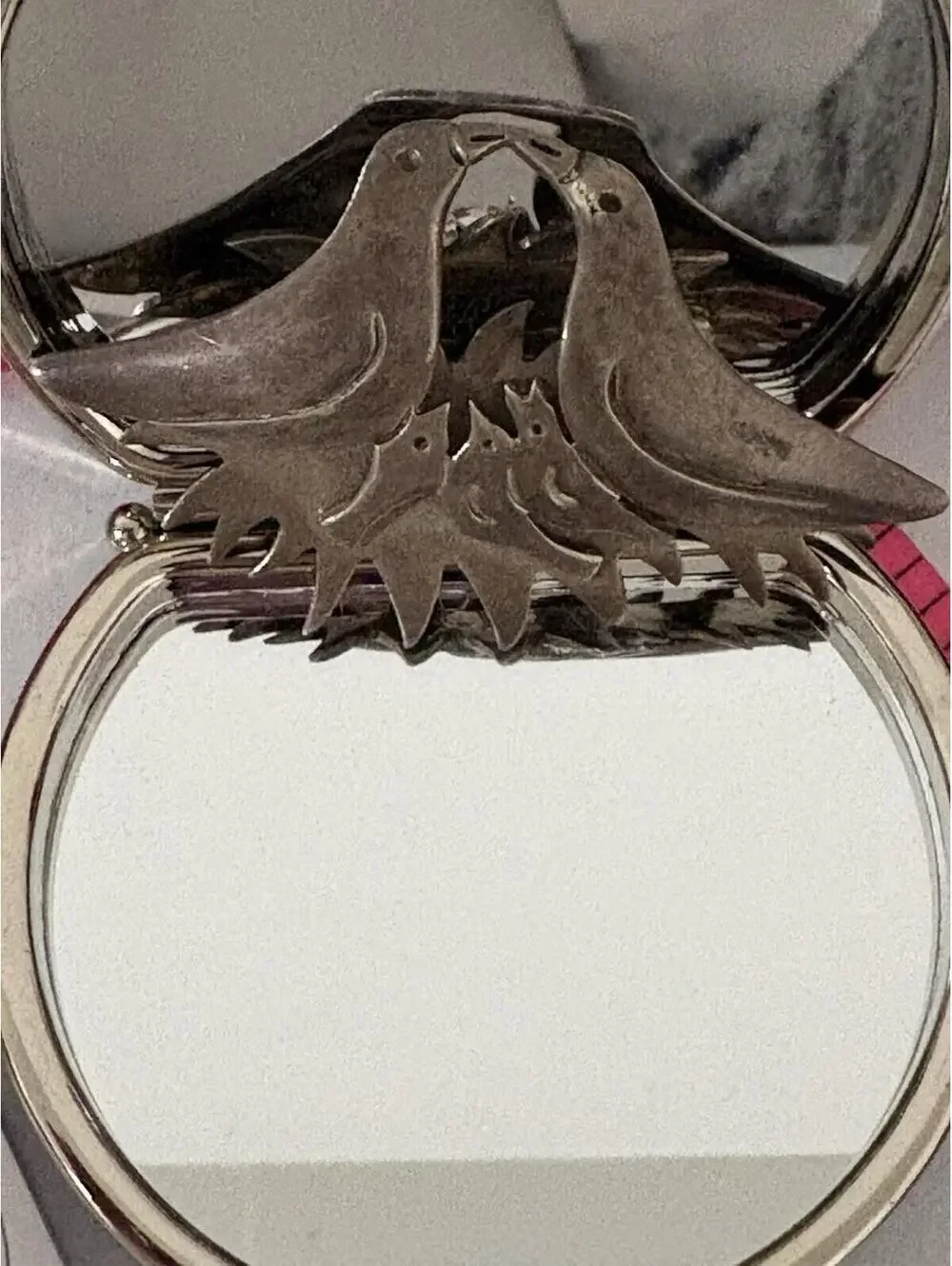 Bird Family Sterling 925 Brooch - Picture 10 of 10